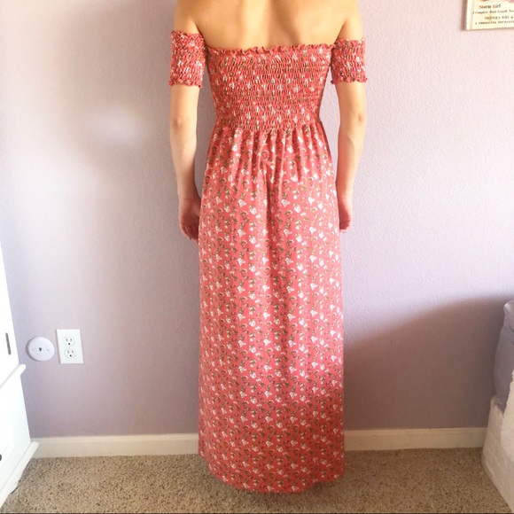 ***SALE***NWT ~ Medium POOF Pink Floral Maxi Dress - Picture 2 of 6